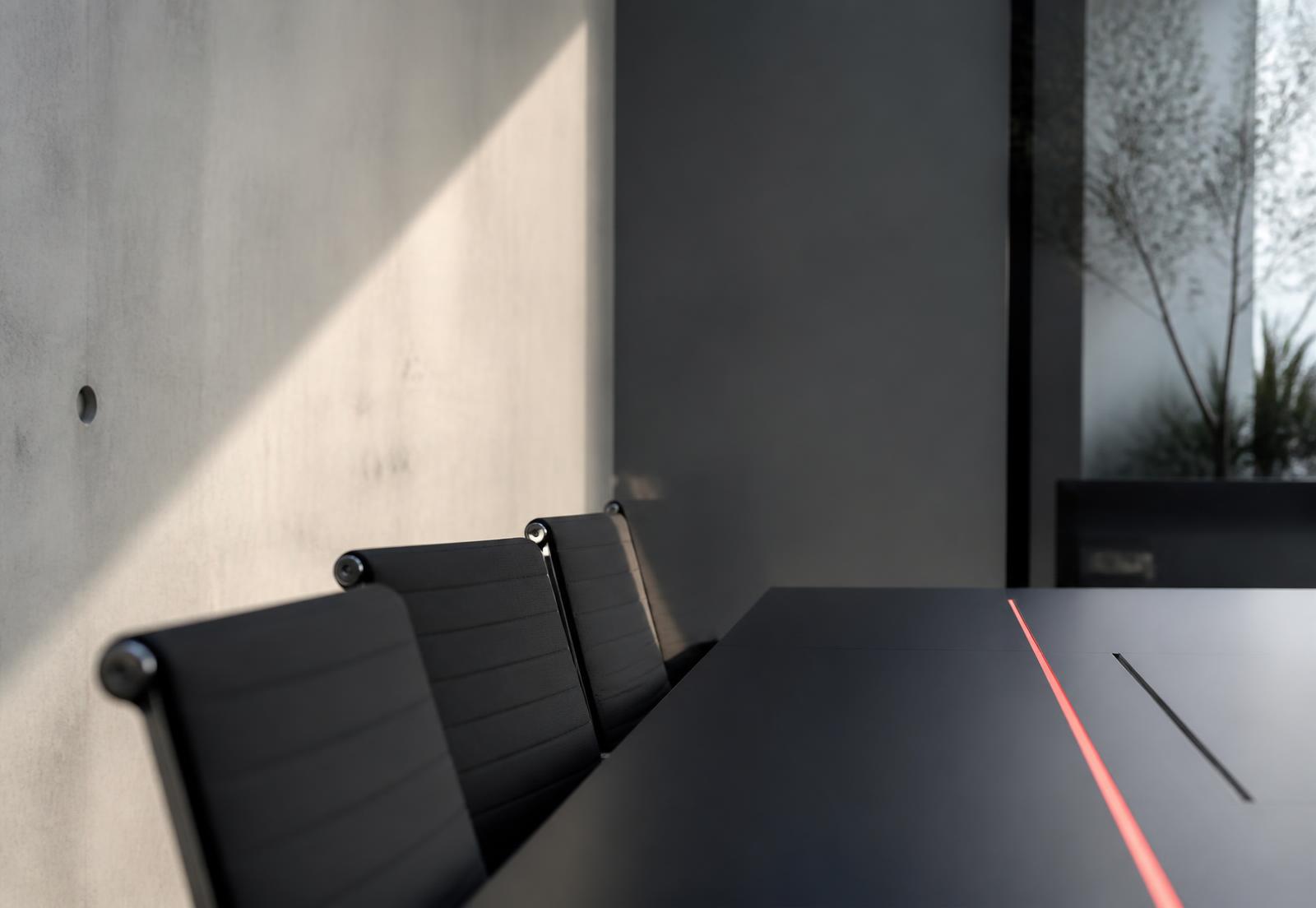 A quiet boardroom prepared for a compliance review